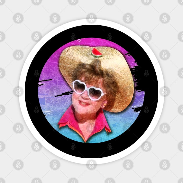 Jessica Fletcher- Retro Brush Paint Magnet by Hursed